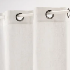 Matelas Enfant|Bureau Enfant*alinea Voilage à œillets en polyester 135x250cm - ventoux Blanc