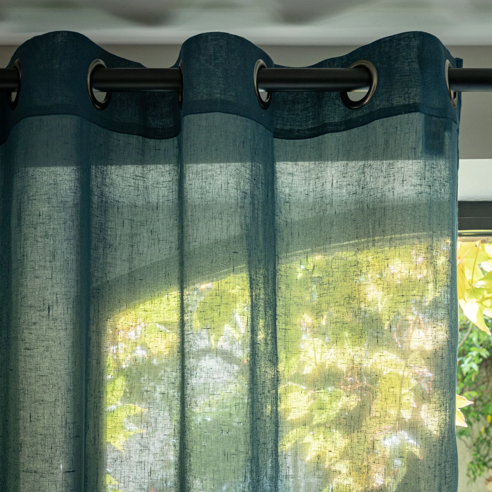 Matelas Enfant|Bureau Enfant*alinea Voilage à œillets en polyester 135x250cm - figuerolles Bleu