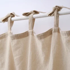 Voilage*alinea Voilage à nouettes en coton finition ajouré 140x250cm - alpilles Beige