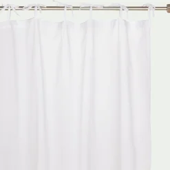 Voilage*alinea Voilage à nouettes en coton 105x250cm - Blanc