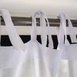 Voilage*alinea Voilage à nouettes en polyester et coton 130x250cm - Blanc