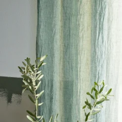 Voilage*alinea Voilage à nouettes en polyester et coton 130x250cm - calaluna Bleu