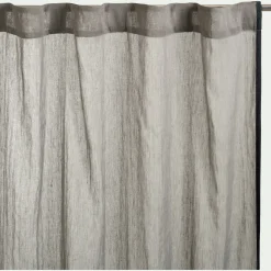 Voilage*alinea Voilage à passants cachés en lin et coton finition liseré 140x260cm - cèdre Vert