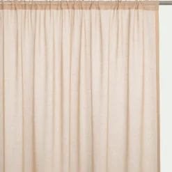 Voilage*alinea Voilage passe-tringle en polyester 140x250cm - Beige